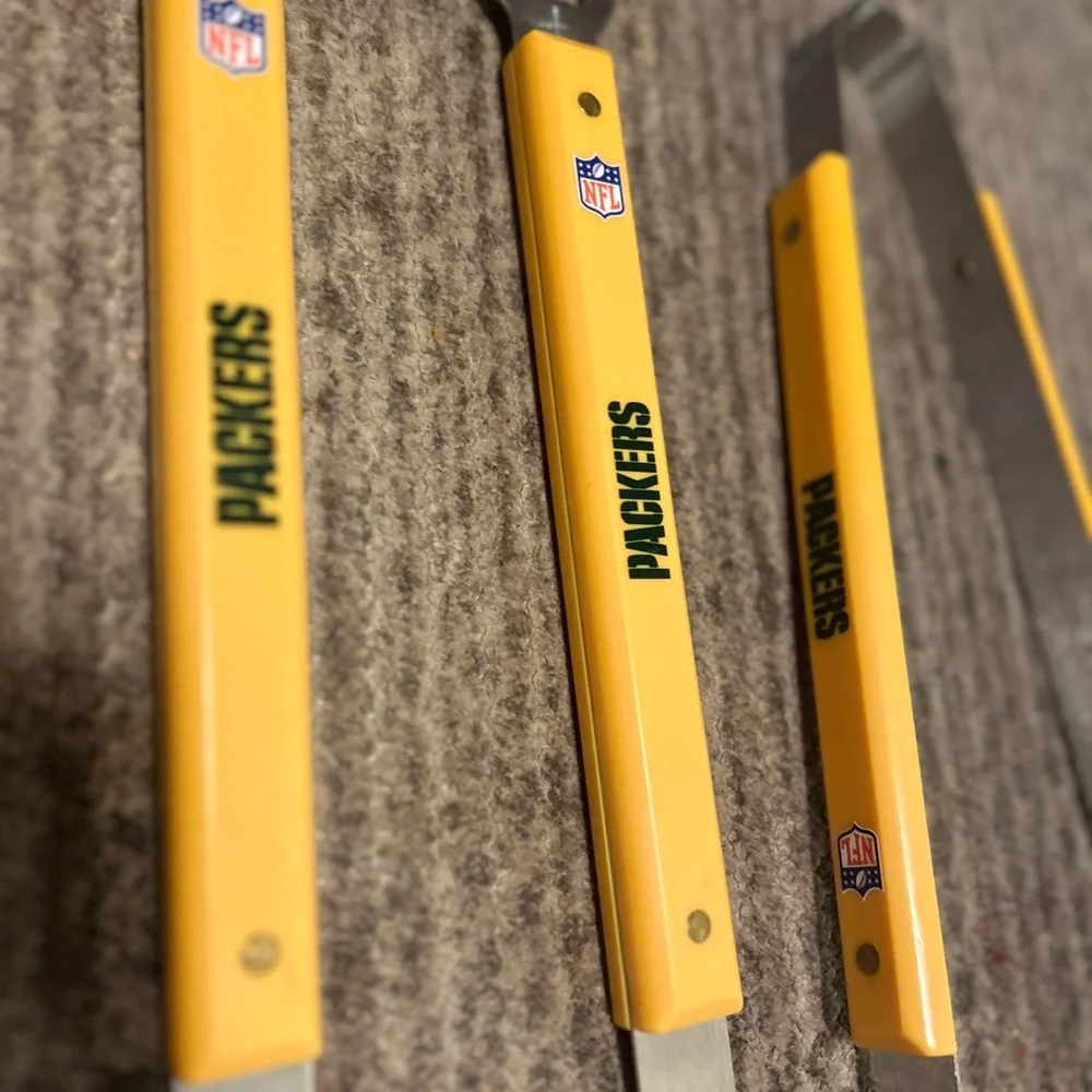 Packers BBQ Tool Set with‎ Yellow Handles